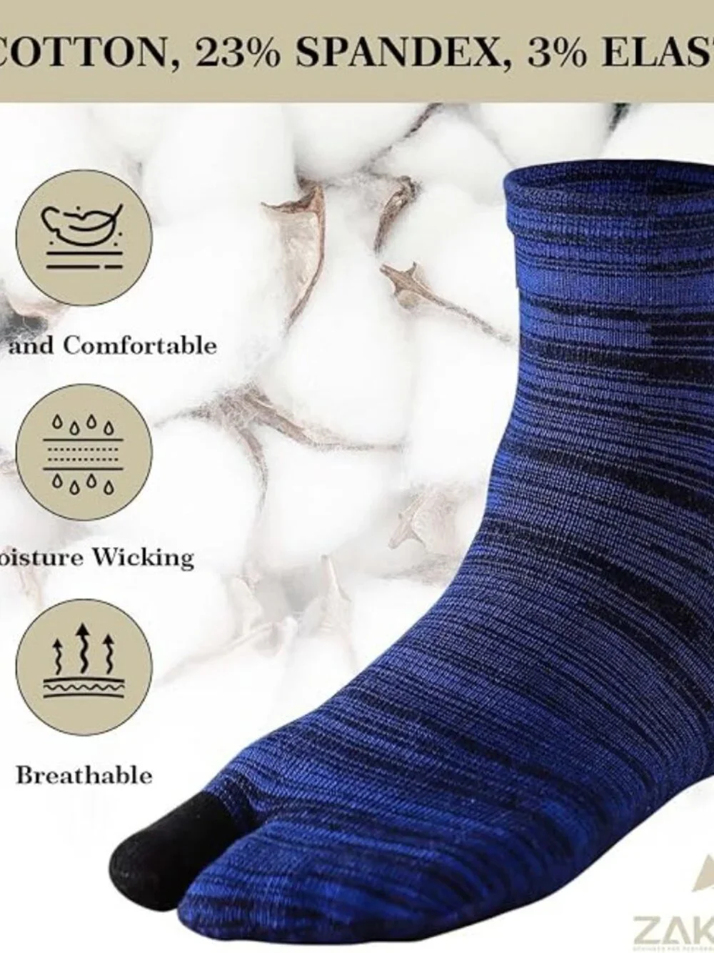 Set of 5 Pairs of Tabi Socks